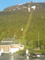 17.06.15: Seilbahnstation vor dem Fjellheisen, Tromsö