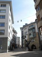 Ortsführung in St. Moritz (Blick in die Fußgängerzone)