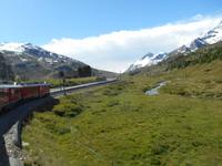 Fahrt mit dem Bernina-Express