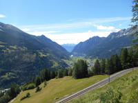 Fahrt mit dem Bernina-Express (Blick ins Val Poschiavo)