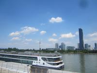 Wien-unsere Schifffahrt von der Reichsbrücke zum Schwedenplatz