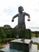 Oslo Vigeland Park-kleiner Troztkopf