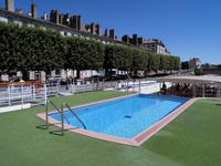 Straßenansicht im Hafen von Chalon s.S.