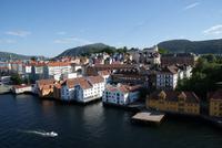 Auslaufen aus Bergen, Norwegen