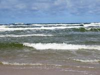 kräftige Ostseewellen auf der Kurischen Nehrung 