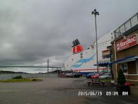 Blick zu unserem Schiff