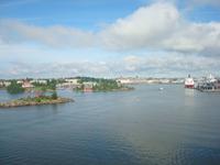 Einfahrt in den Hafen von Helsinki