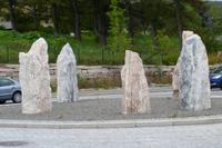 Fauskemarmor im Kreisverkehr 