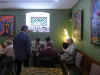 Russland, St.Petersburg, Künstler Cafe