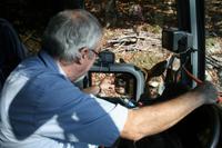 Im Omega Wildpark - unser Chauffeur Roger im Vordergrund