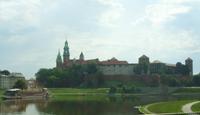 Wawel aus dem Bus