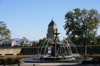 Fontäne vor Parlamentsgebäude Quebec