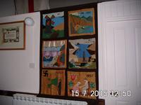 Wandteppich zu wichtigen Etappen der Inselgeschichte