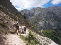 Weg zur Peitlerscharte.