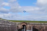 Über Fort George weht das Andreas-Kreuz