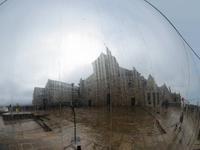 Mont St. Michel in der Edelstahlkugel