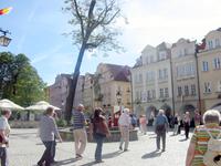 auf dem Marktplatz in Hirschberg