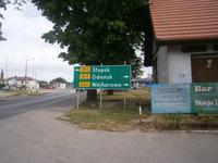 Ein Wegweiser in Museumsnähe