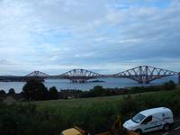 Blick auf die Forth Railroad Bridge