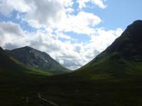 Berge, Wolken, Glen Coe