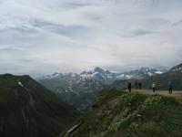 Furkapass mit Blick auf die Grimselpassstraße