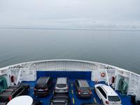Ausblick vom 1. Oberdeck der Fähre