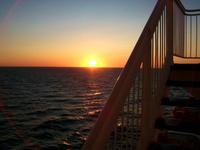 Abendstimmung auf der Fähre nach Kiel