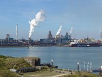 Fährhafen Ijmuiden Blick beim Auslaufen