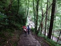 Abstieg zum Torc- Wasserfall