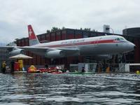 Auf dem Außengelände des Verkehrshauses