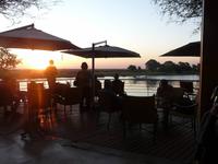 Sonnenuntergang in der Lodge