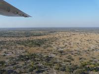 Flug über das Okavango Delta