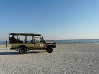 In den Makgadikgadi Salzpfannen