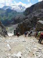 Abstieg nach Corvara