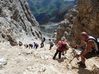 Abstieg nach Corvara