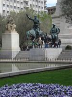 Madrid - Denkmal an Don Quijote und Sancho Pansa