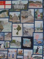 Wandteppich (Stickerei) mit Motiven der Insel Sark