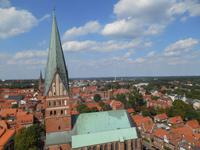 Lüneburg (Ausblick vom Wasserturm auf die Dächer der Stadt)