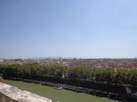 Der Tiber in Rom mit Blick auf das antike Stadtzentrum
