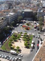 Valencia - Blick vom Turm auf Placa de la Reina