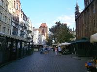 Torun, Blick zur Johanneskirche, der Taufkirche von Kopernikus