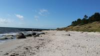 nochmal Strand beim Hotel in Rönne