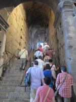 Aufstieg auf die Ränge des Colosseums