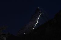 Matterhorn Route der Erstbesteiger ist beleuchtet Foto Frau Woerpel