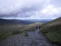 Abstieg vom Snowdon in Wales