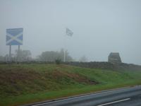 Nebel an der schottisch-englischen Grenze