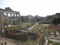 Rom (Blick vom Kapitol auf das Forum Romanum)