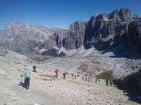 Abstieg zum Lagazuoi-See 