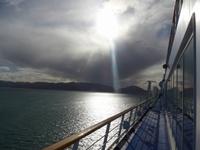 Sonnenuntergang auf Fahrt Ketchikan