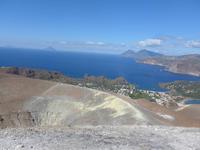Italien, Vulcano, Blick nach Alicudi, Filicudi, Salina und Lipari